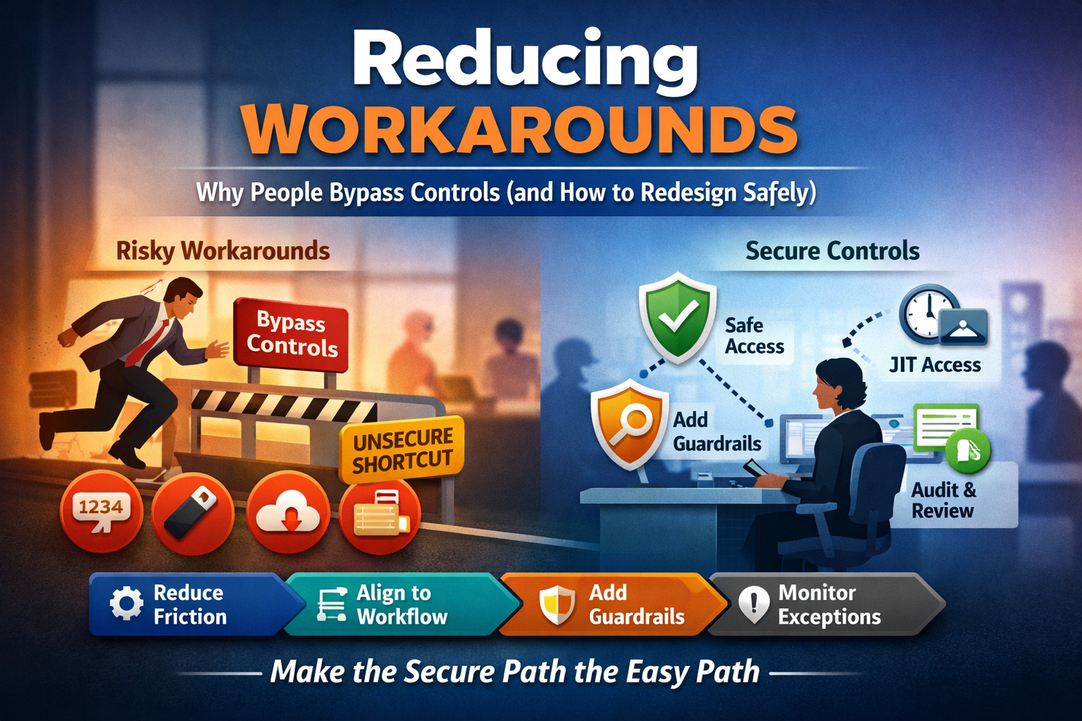 Reducing Workarounds: Why People Bypass Controls (and How to Redesign Safely)