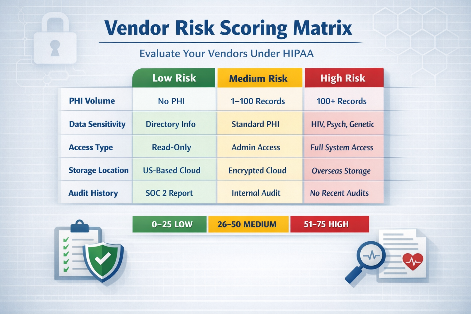 Vendor Management Under HIPAA: What to Collect, How to Score Risk, How to Prove It